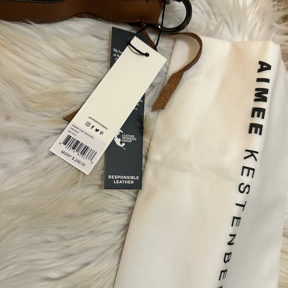 Aimee Kestenberg Tan Leather Men's Bag - Picture 7 of 12